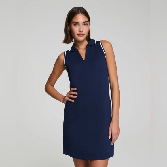 SPANX AirEssentials Pique Polo Tank Dress S - Picture 1 of 7